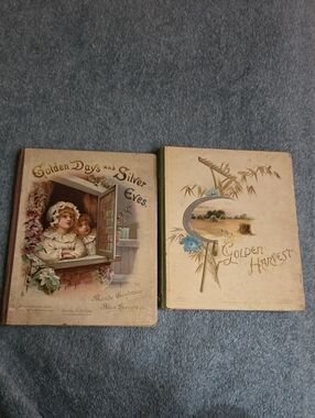 Antique Golden Days and Silver Eves Plus Golden Harvest  Books